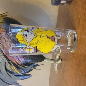 "The Rescuers" Vintage Walt Disney Pepsi collectors drinking glass